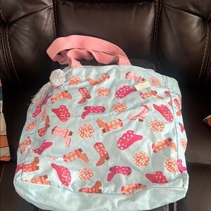Charming Boot Print Tote Bag